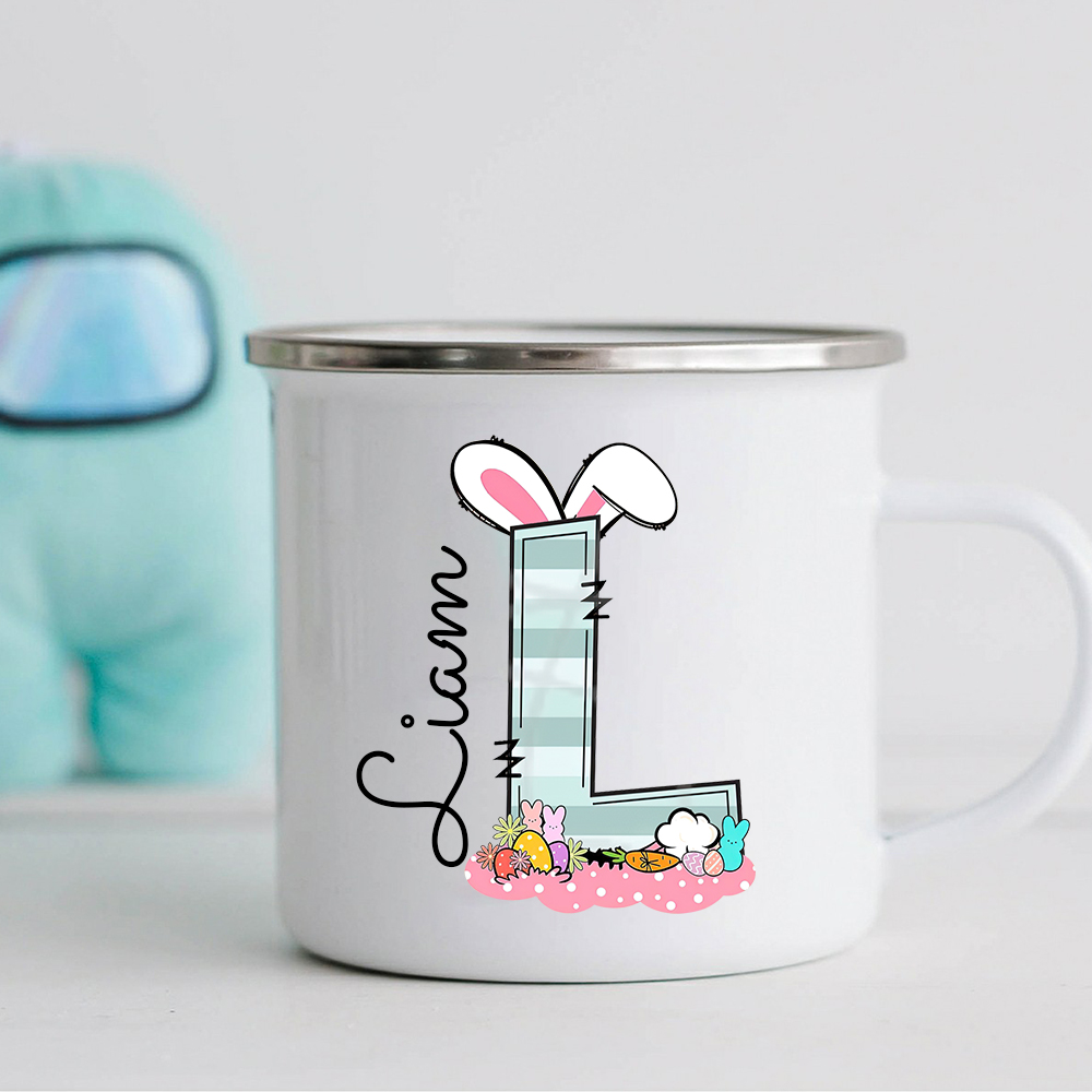 Personalised 12oz Easter Monogram Mugs for Kids  | KidMug43