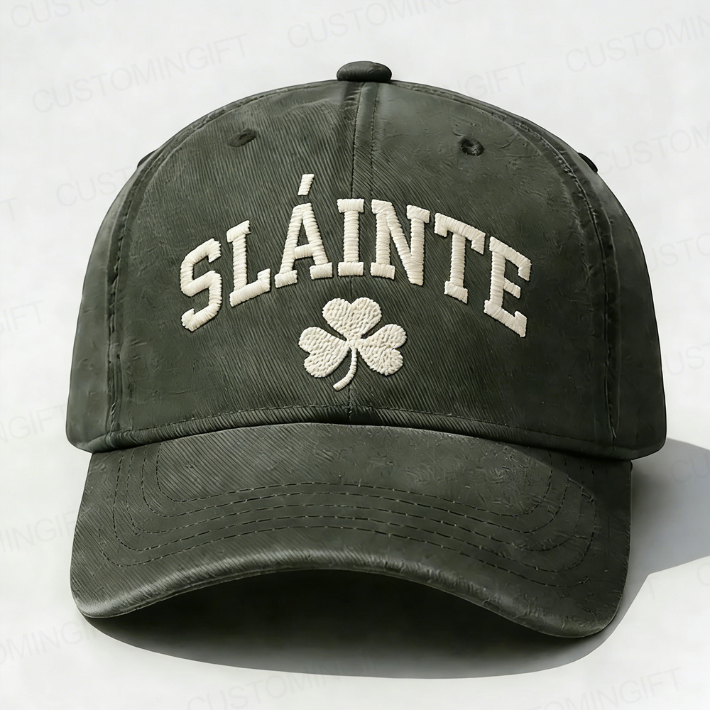 St. Patrick's Day Sláinte Embroidery Cap