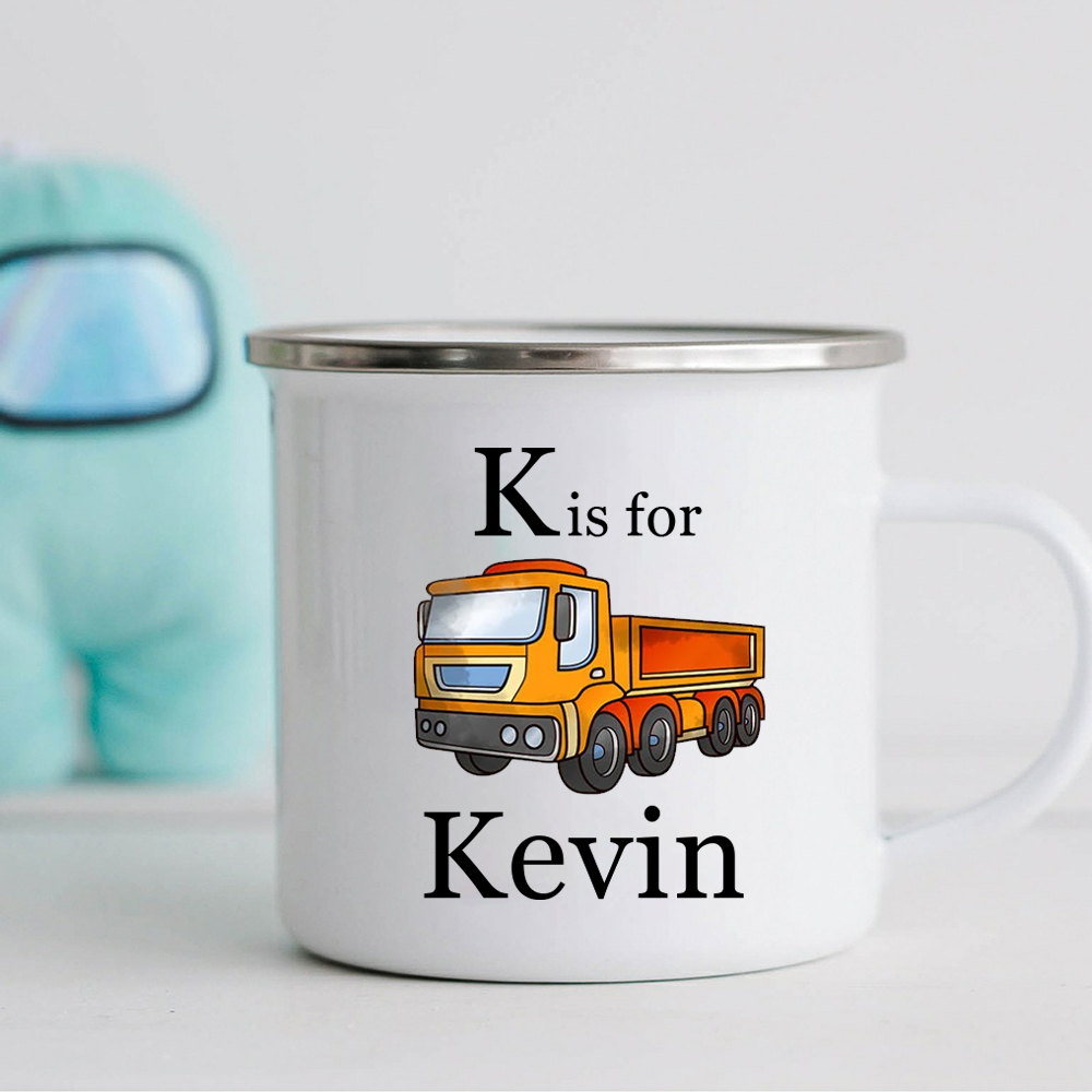 Personalised 12oz Truck Mugs for Kids  | KidMug35