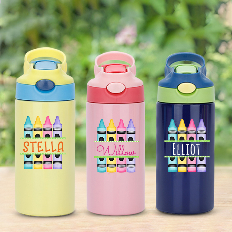 Personalised BPA Free 12oz Kid Water Bottles | YouBottle76