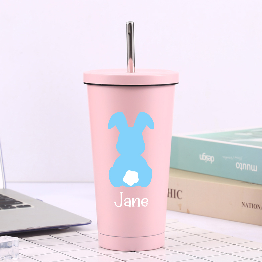 Personalised Double Insulation Stainless Steel Tumbler With Straw | YouTumbler20