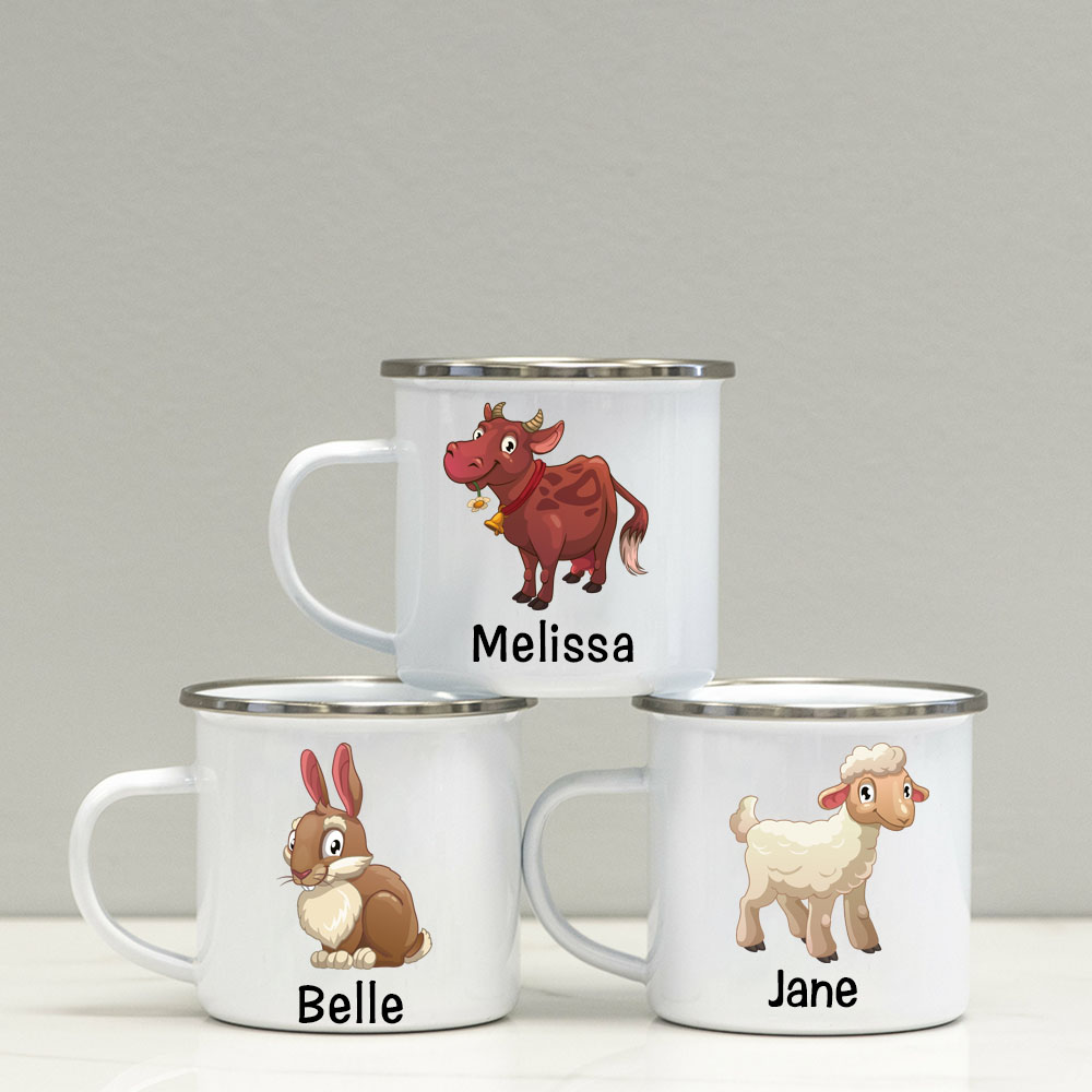 Personalised 12oz Farm Animals Mugs for Kids  | KidMug33
