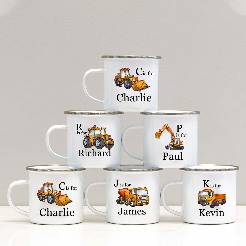 Personalised 12oz Truck Mugs for Kids  | KidMug35