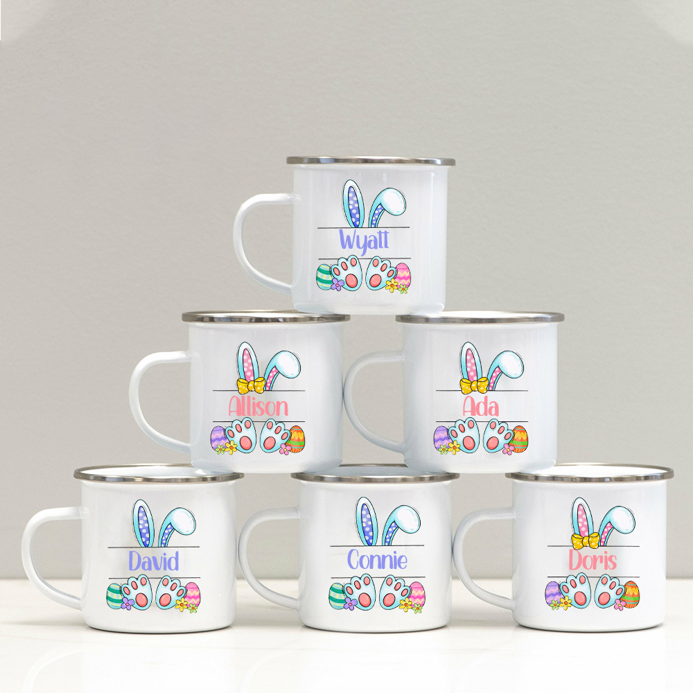 Personalised 12oz Easter Monogram Mugs for Kids  | KidMug41