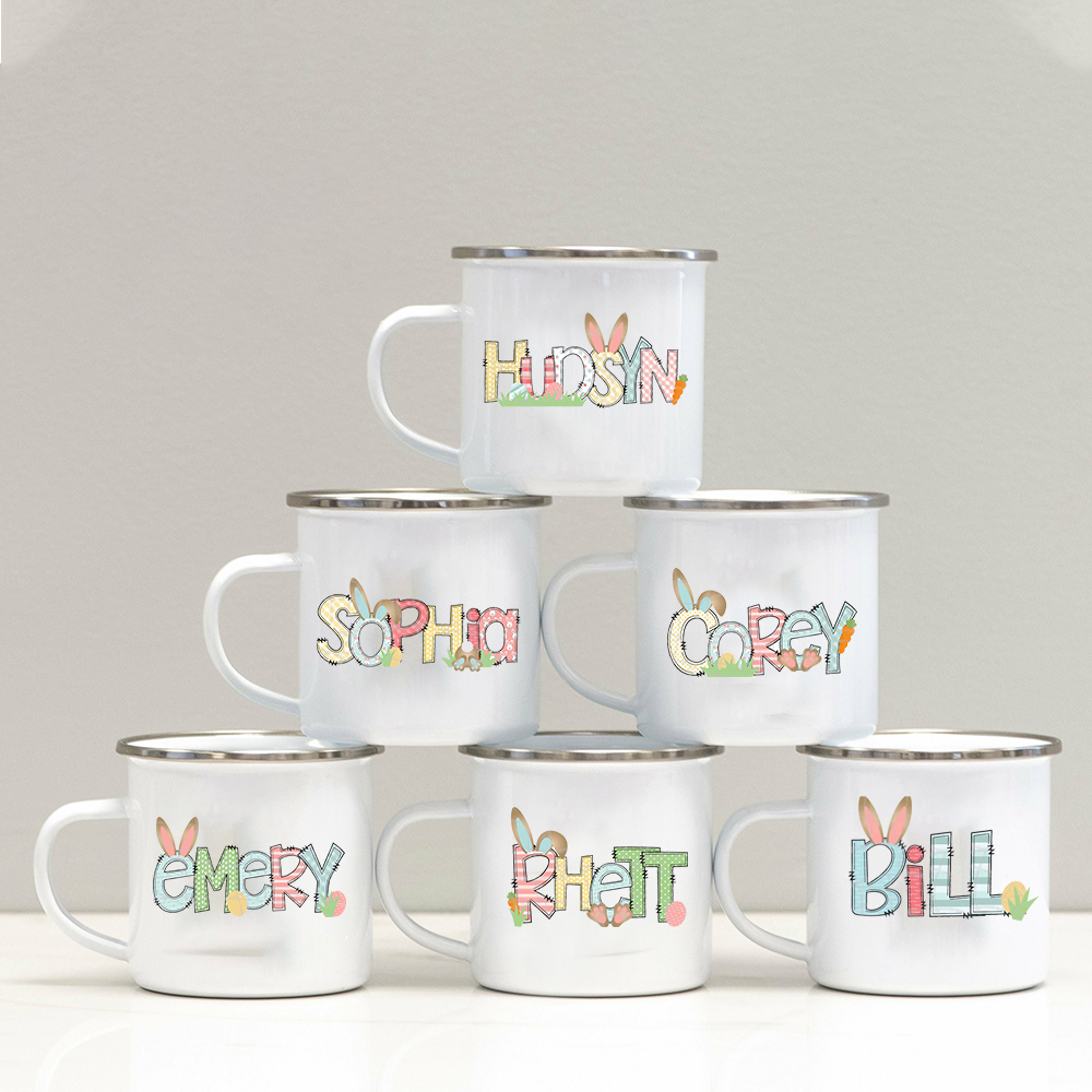 Personalised 12oz Easter Monogram Mugs for Kids  | KidMug42