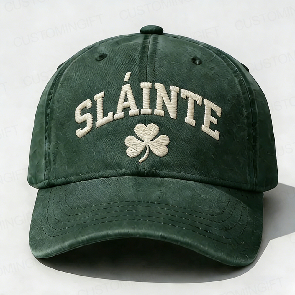St. Patrick's Day Sláinte Embroidery Cap
