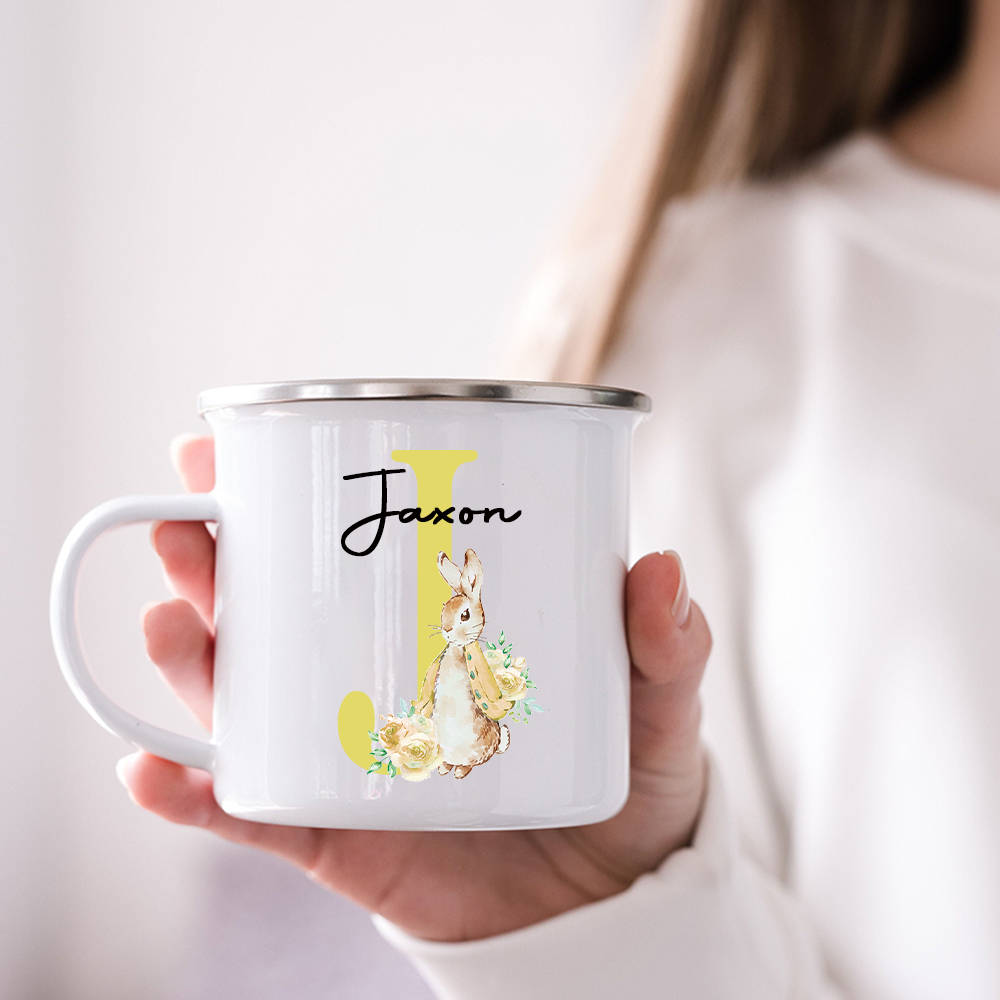Personalised 12oz Easter Monogram Mugs for Kids  | KidMug40