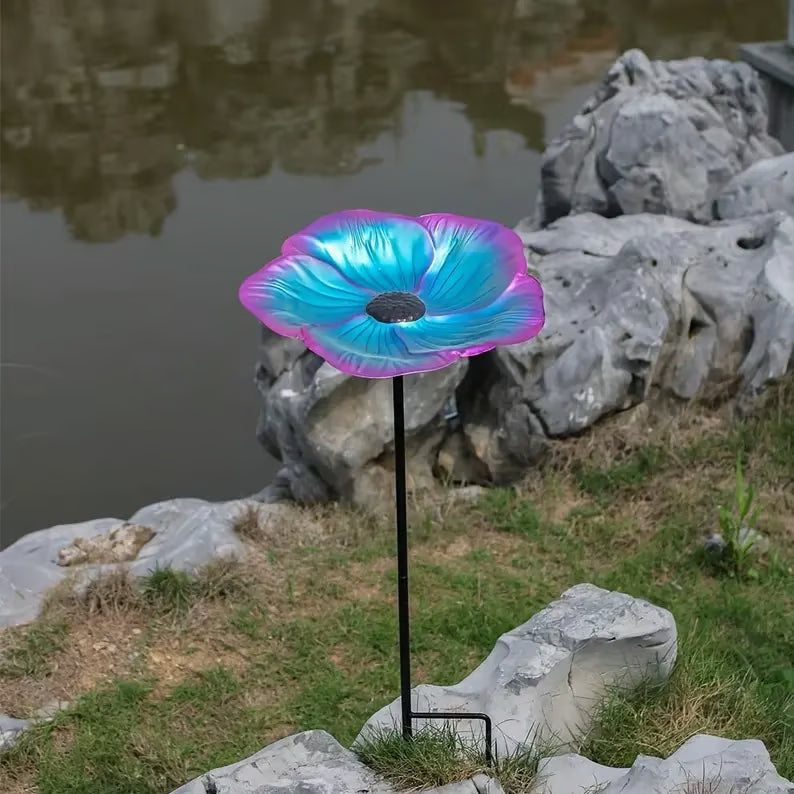 💖🎁2026 Mother's Day Gifts 50% Off--Decorative Bird Bath Detachable Pole Ornament Bird Watcher Gift Multipurpose