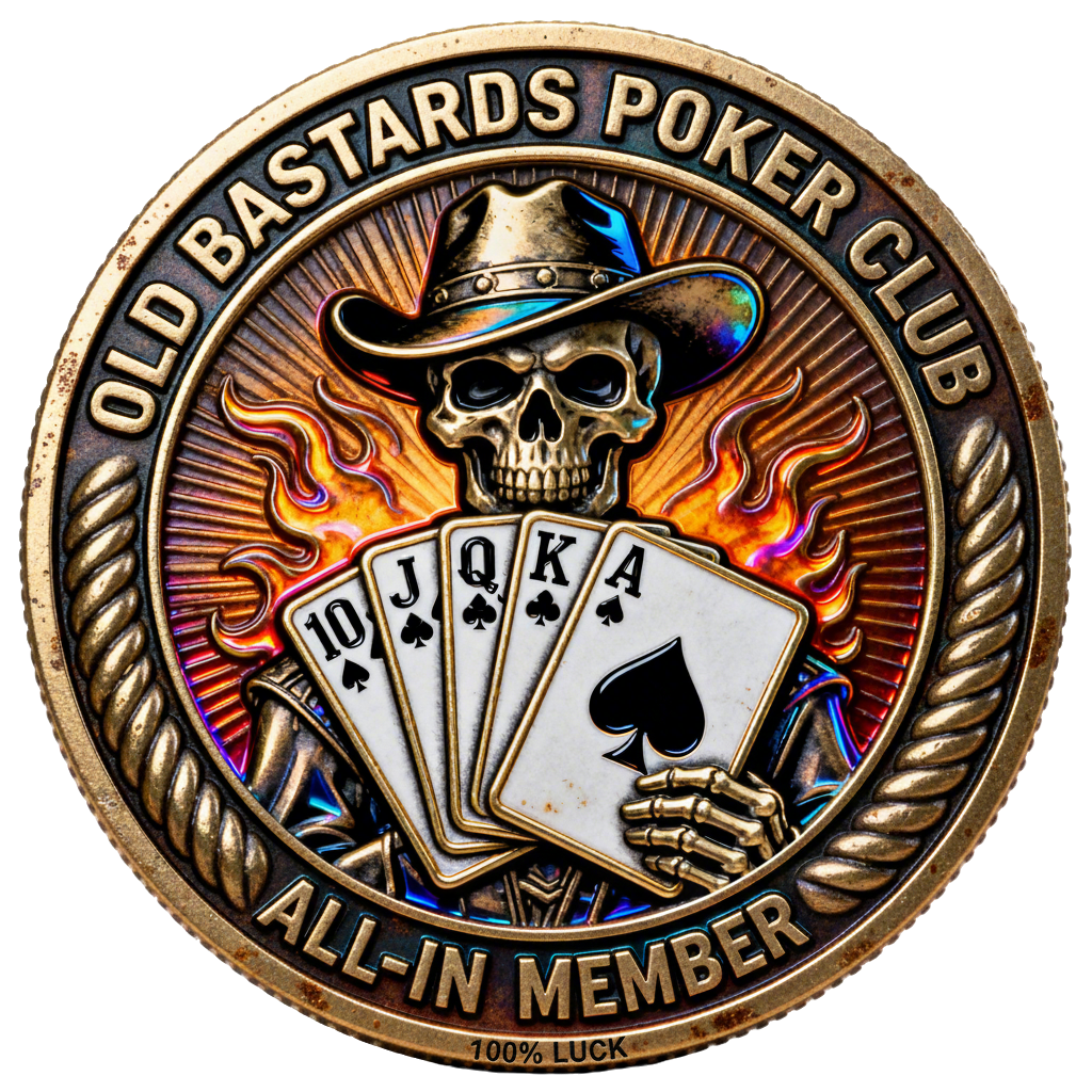 Old Bastards Poker Club Coin Collection