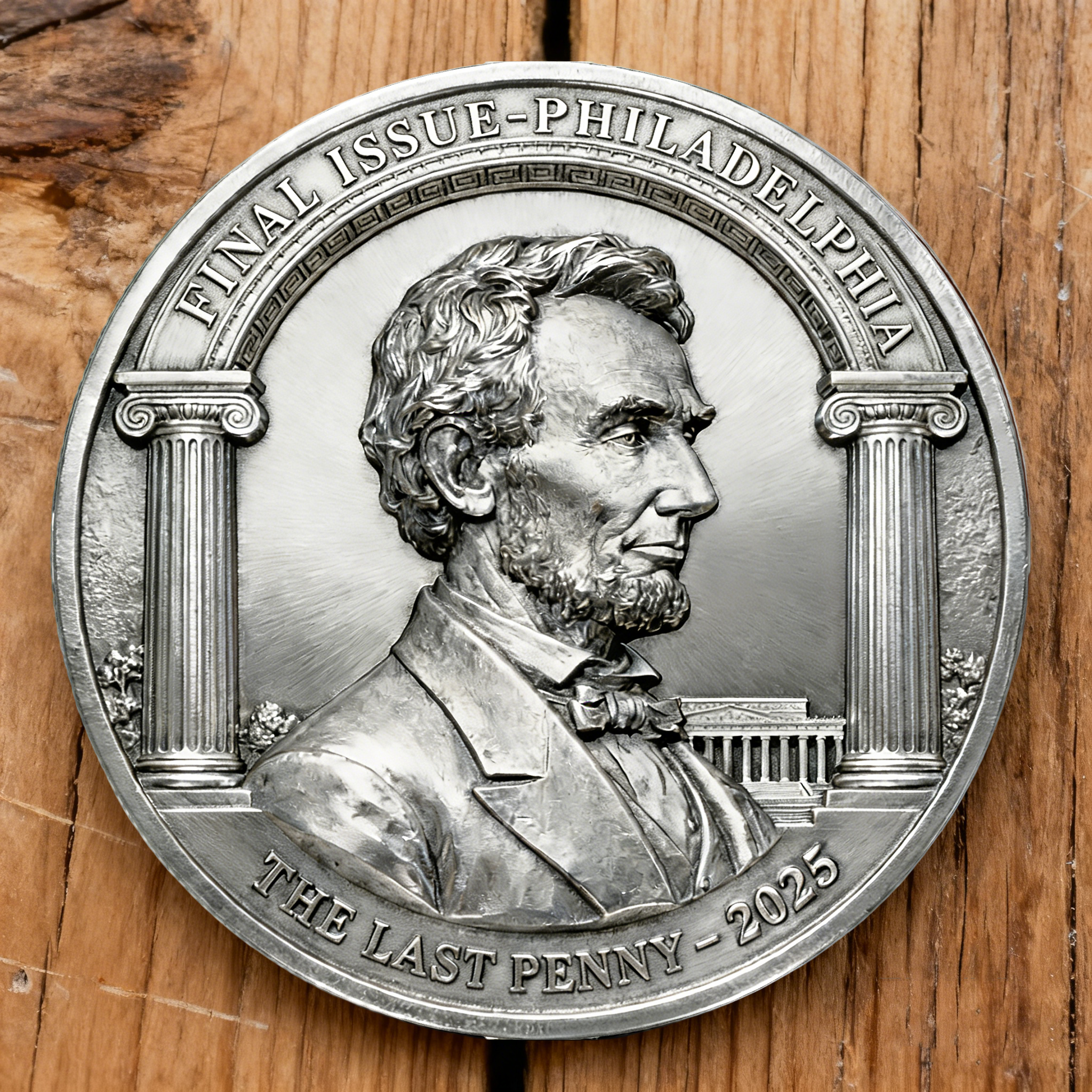 “1793–2025 Final Penny Commemorative Coin” 