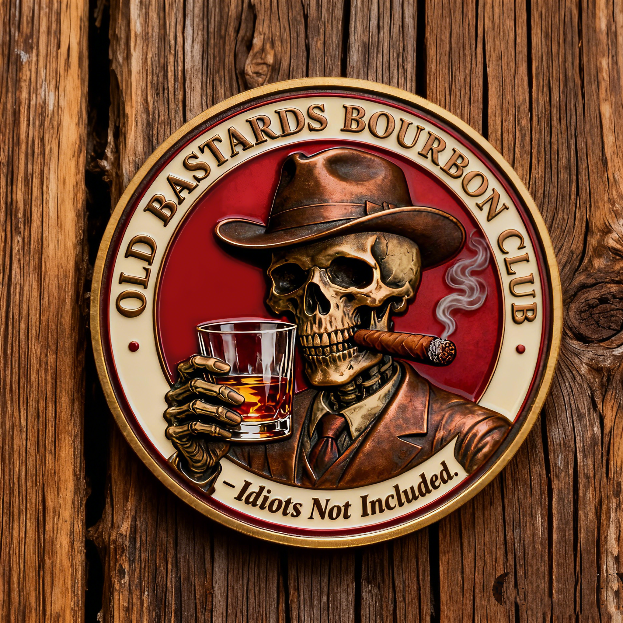 Old Bastards Bourbon Club Commemorative Coin
