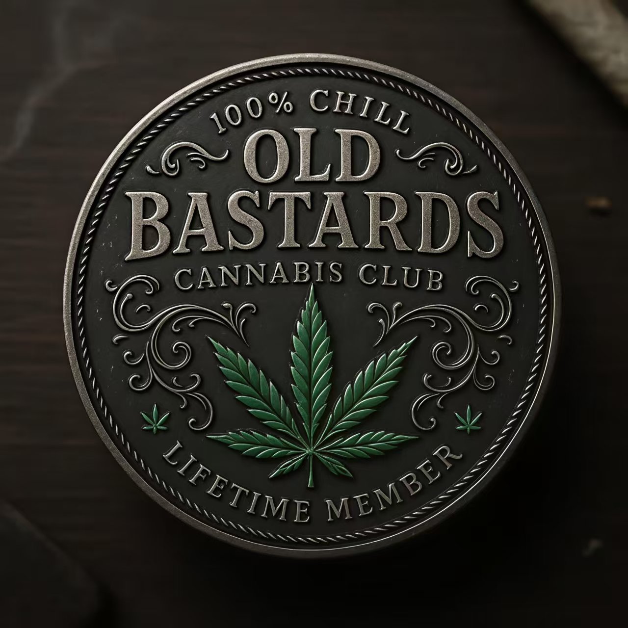 Old Bastards Cannabis Club: Lifetime Member Commemorative Coin