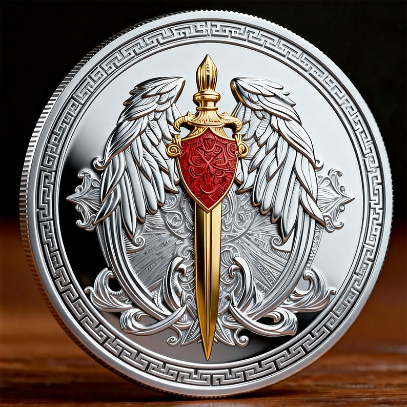 The Armor of God Commemorative Coin – Knight of the Lord & Shield of Protection