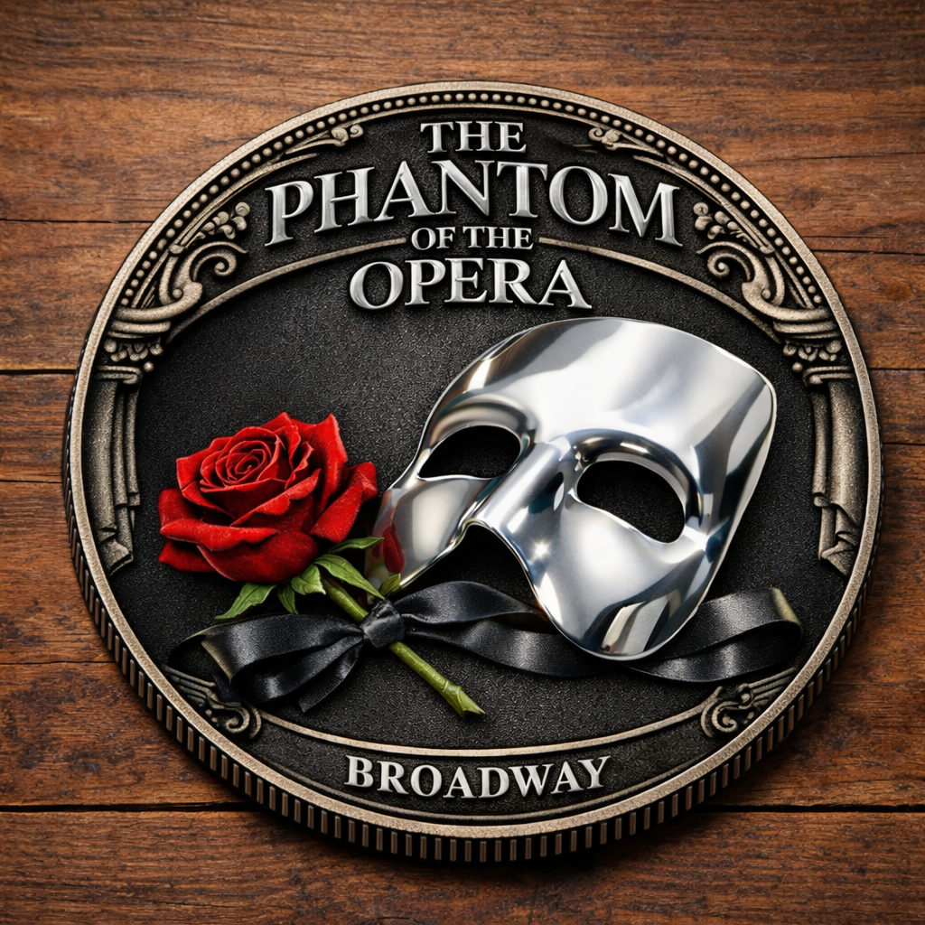 🎭The Phantom of the Opera™ – Broadway Legend Commemorative Coin