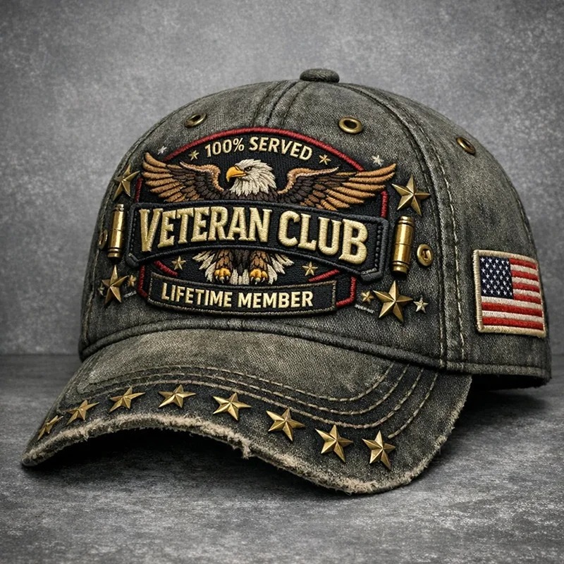 🔥🔥New Year 50% Off--Veteran Pride Club Hat 🇺🇸