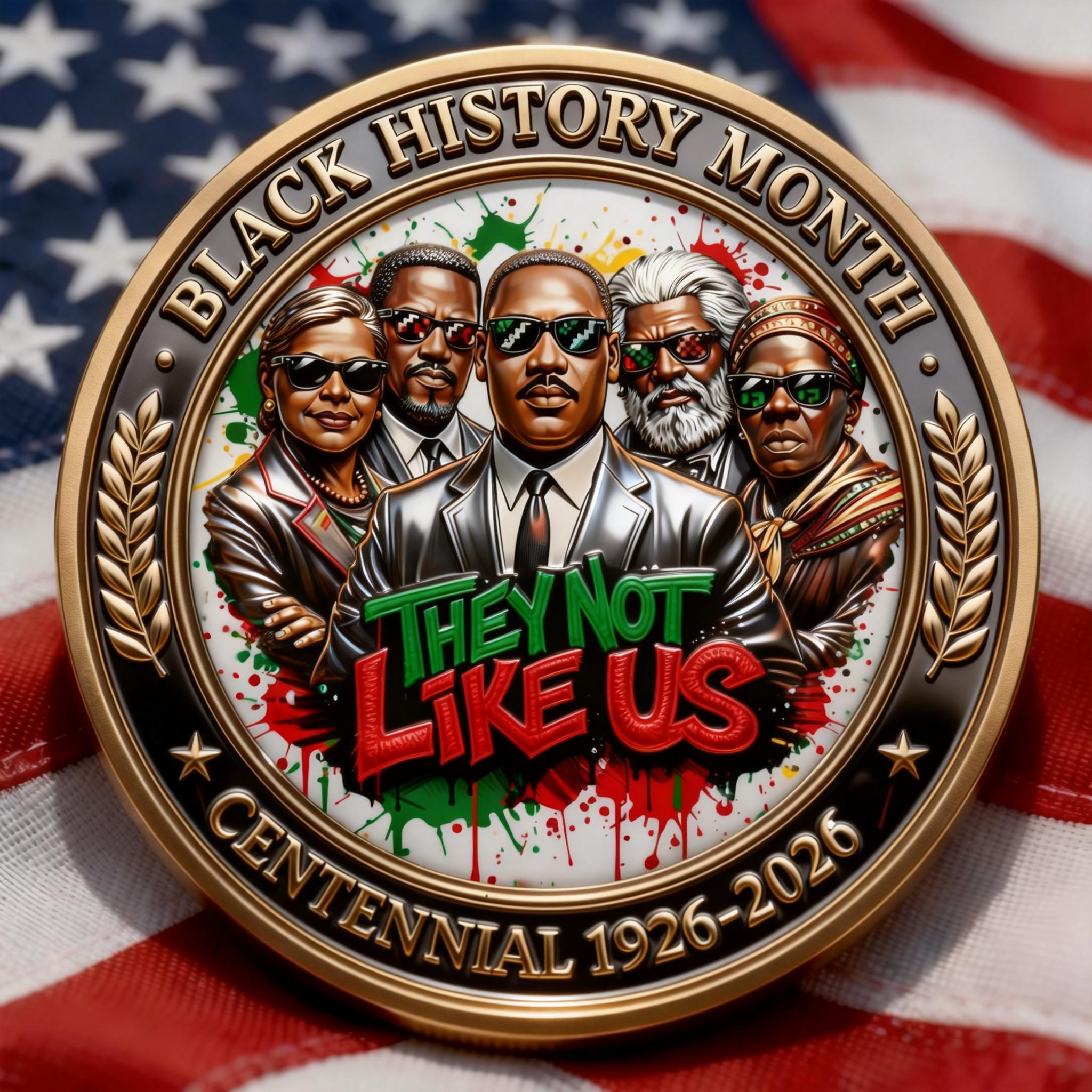 Black History Month Centennial Coin (1926–2026) — They Not Like Us