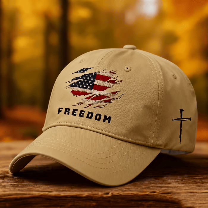 🔥🔥New Year 50% Off--Unisex Freedom American Flag Print Baseball Cap