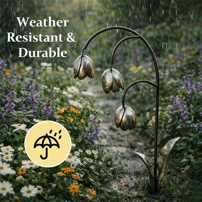 💐Metal Lily of the Valley - Garden Decoration, Scrap Metal Art🖤