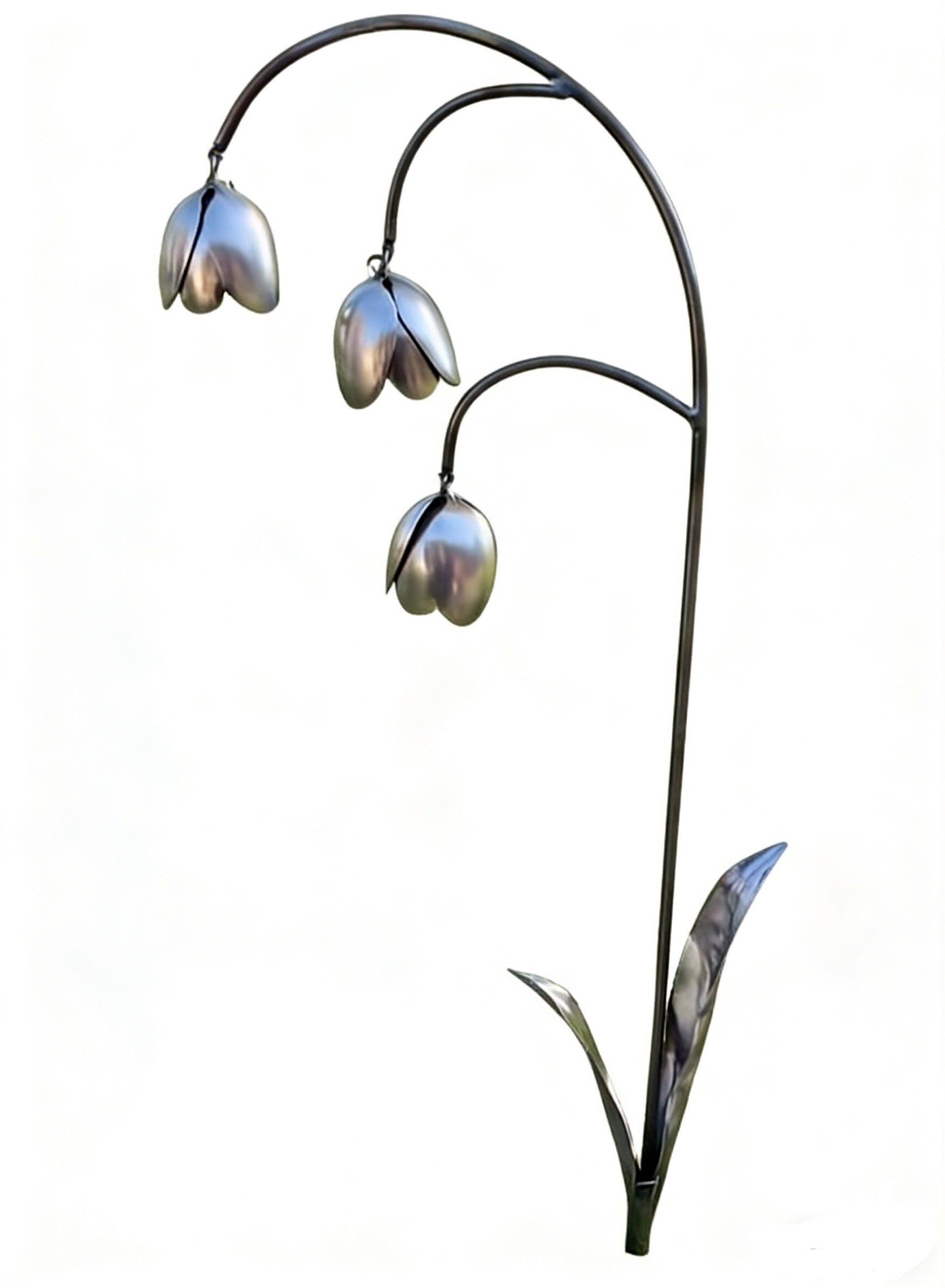 💐Metal Lily of the Valley - Garden Decoration, Scrap Metal Art🖤