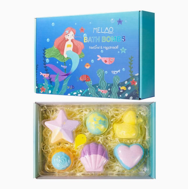 🔥2026 New Upgrade - 🛁 Natural Bath Bombs for Kids with Mega Bubbles & Surprise Inside 🥚✨