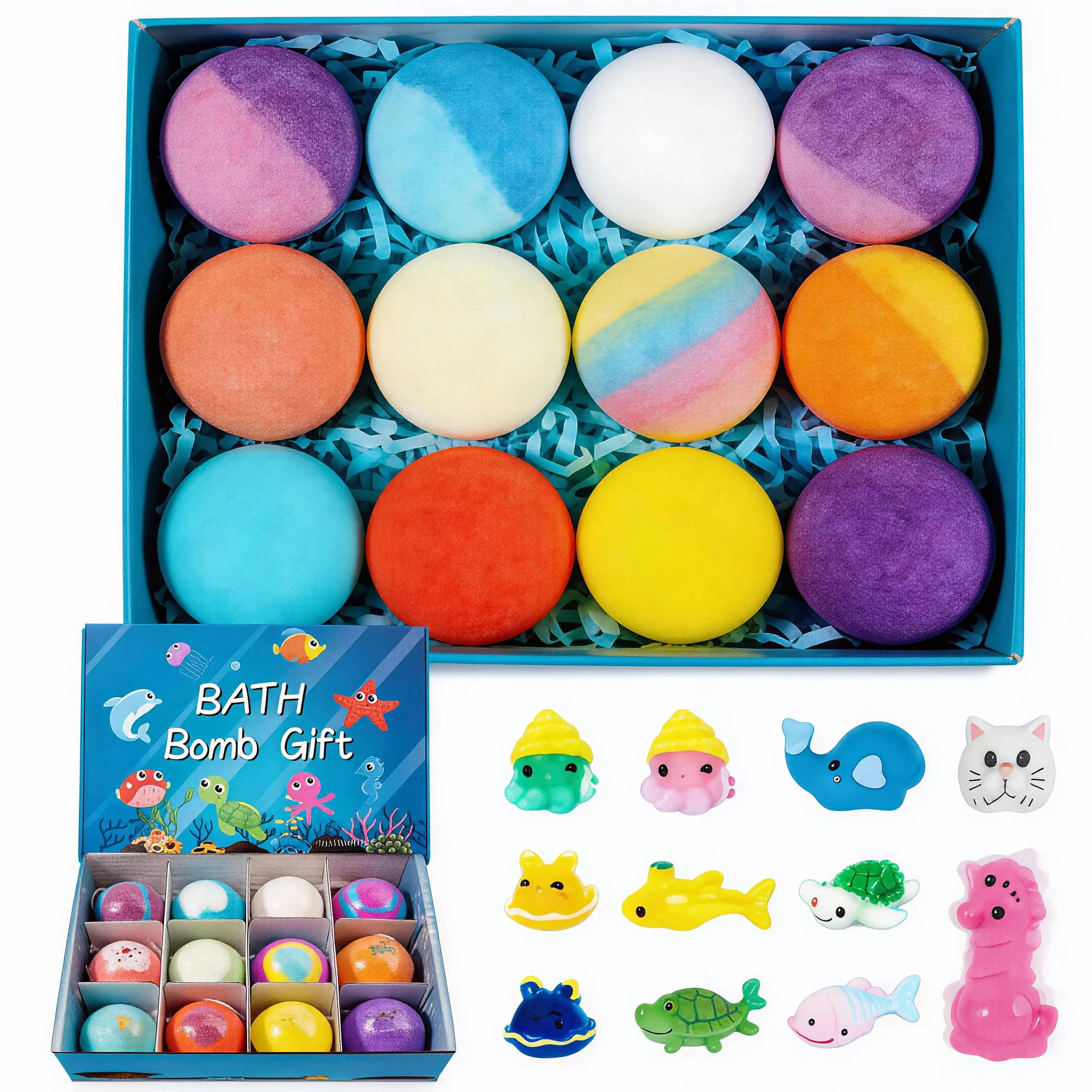 🔥2026 New Upgrade - 🛁 Natural Bath Bombs for Kids with Mega Bubbles & Surprise Inside 🥚✨