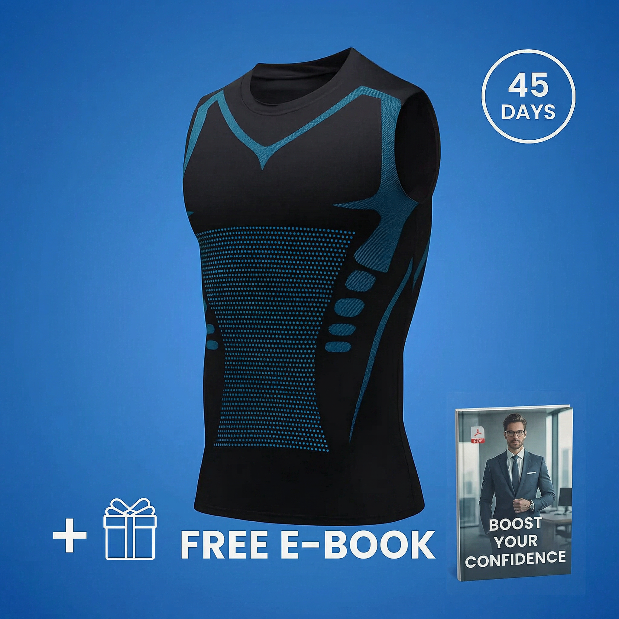 The only 3D compression slimming vest — clinically tested to slim your silhouette by 30% and visibly reduce belly fat in just 30 days.