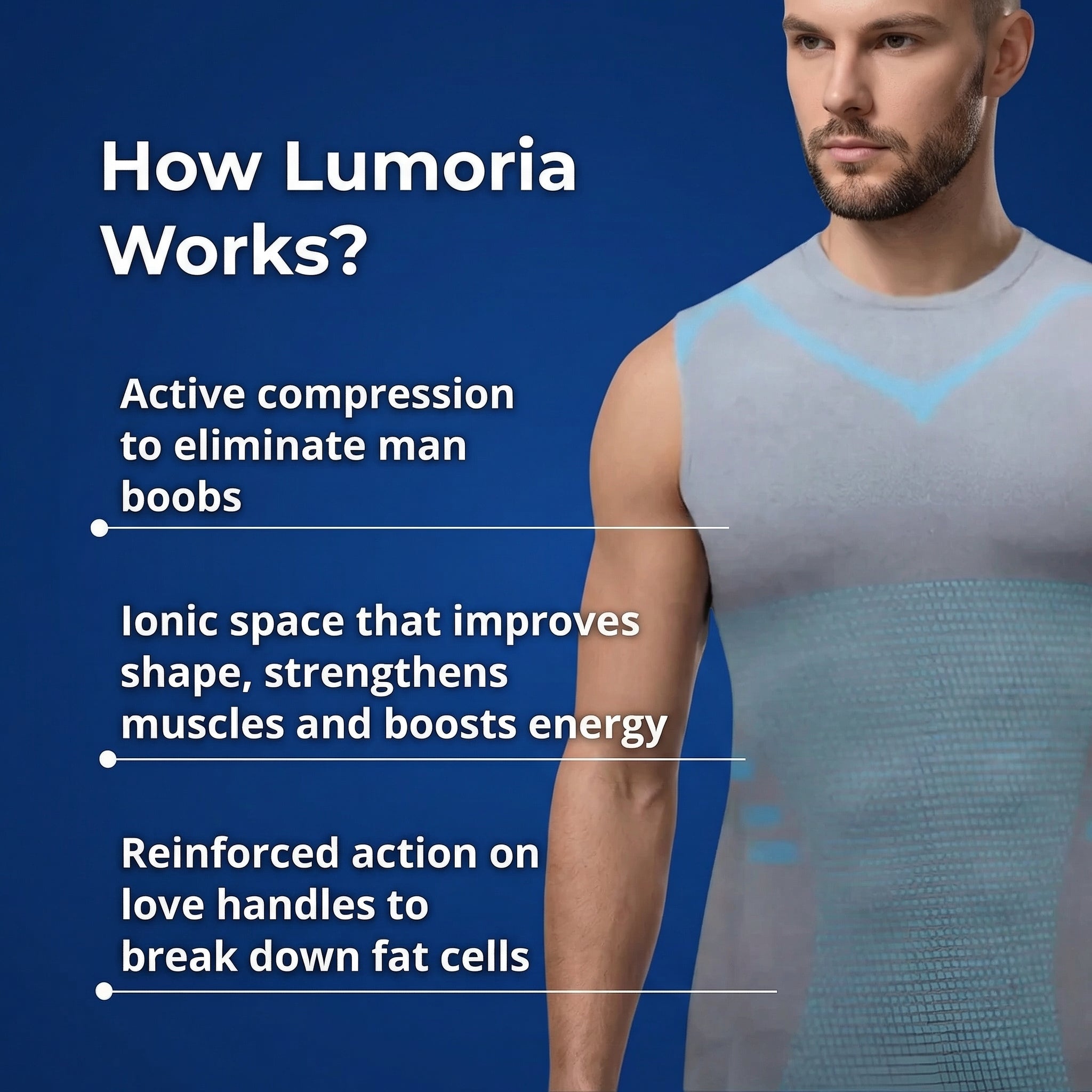 The only 3D compression slimming vest — clinically tested to slim your silhouette by 30% and visibly reduce belly fat in just 30 days.