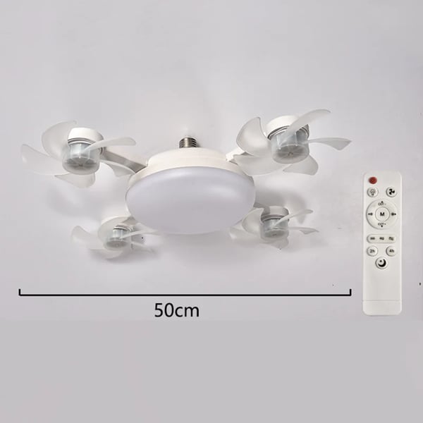 🏆Limited Time Sale 49% OFF!!❄Ceiling Fan Light – 2-in-1 Silent LED with Remote 🌬️💡 Energy-Efficient Airflow & Dimmable Lighting for Bedrooms, Living Rooms & Conservatories 🏡✨