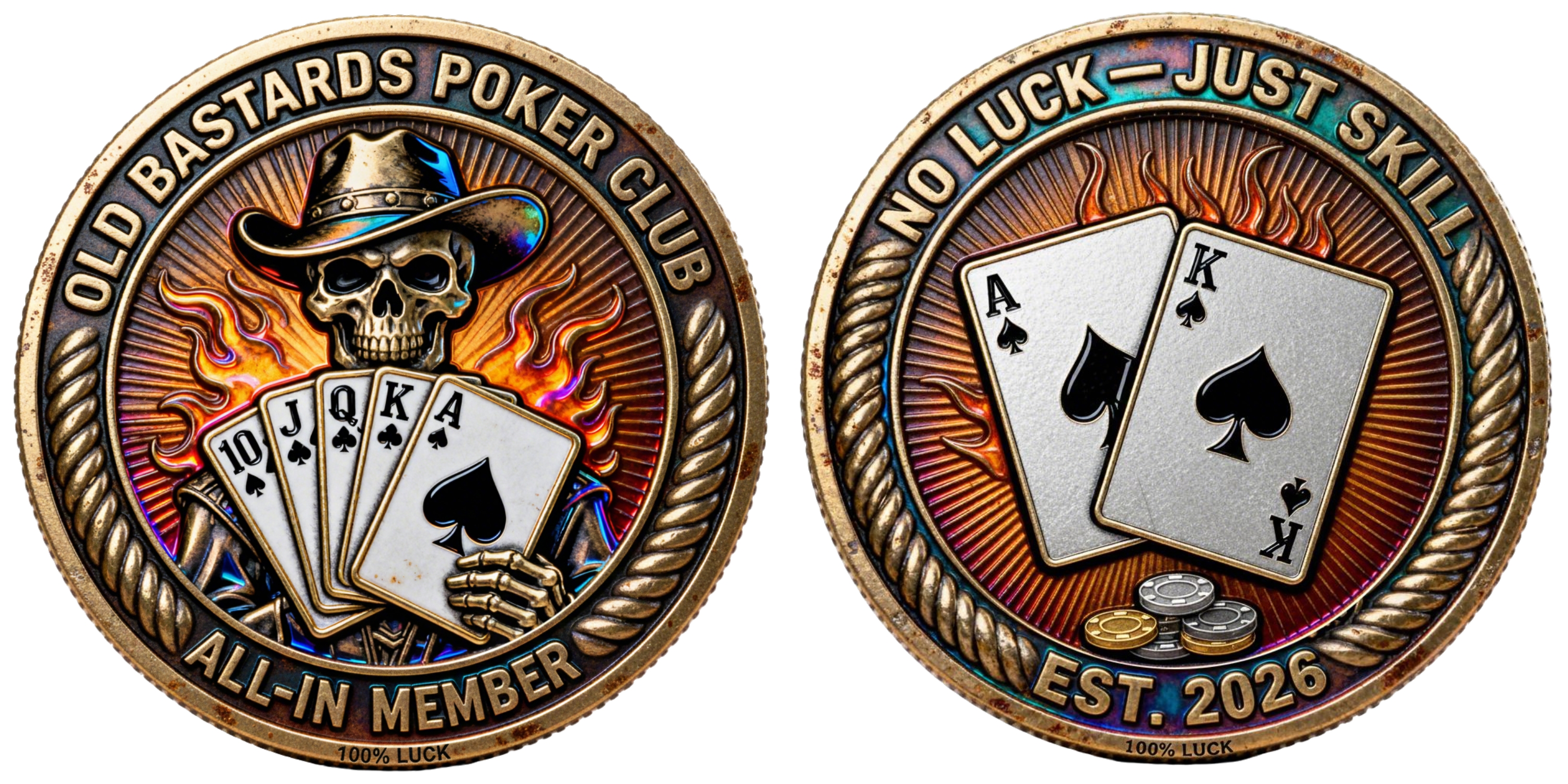 Old Bastards Poker Club Coin Collection