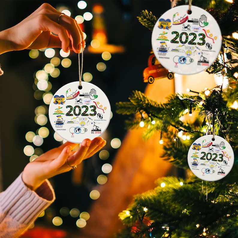 2023 Year in Review Ornament Christmas Tree Ornaments image 4