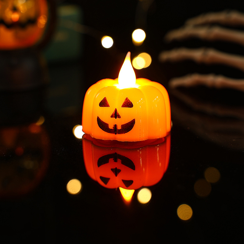 Halloween Pumpkin Candle LED Light