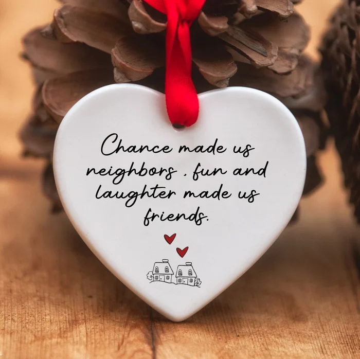 Hot Sale Christmas Heart Hanging Ornament