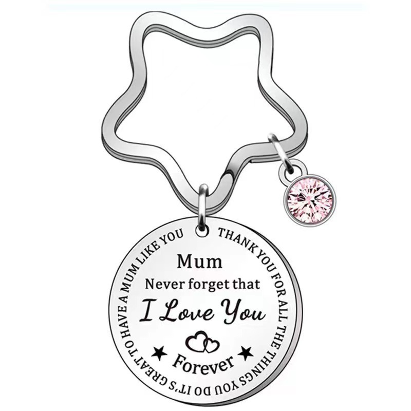 💖Gifts Keychain for Mom - 👩Mom I Love You