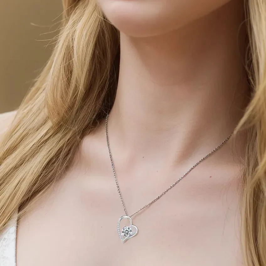 💝The Best Gift For Mom - Heart Necklace With Message Card Gift