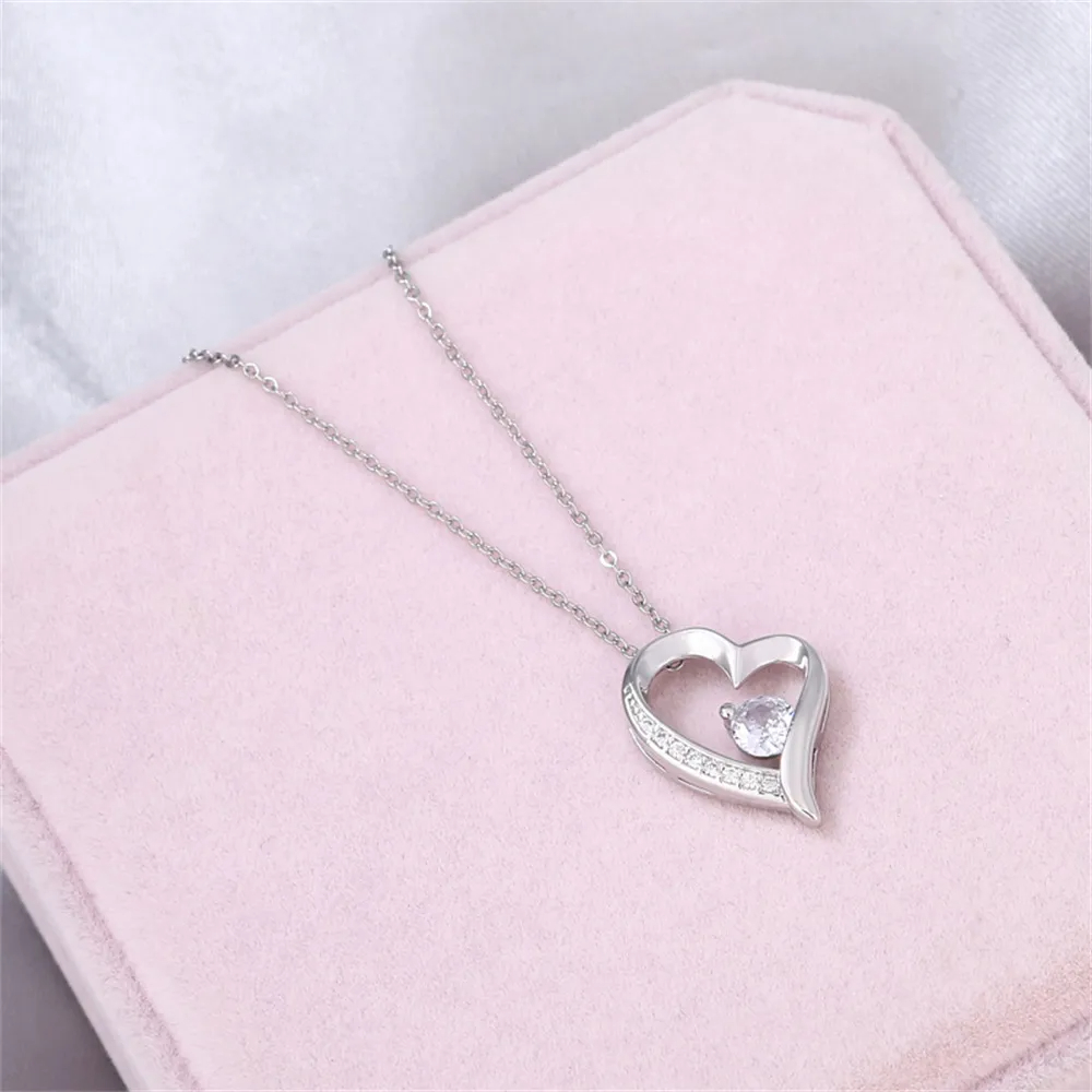 💝The Best Gift For Mom - Heart Necklace With Message Card Gift