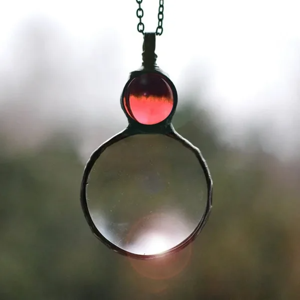 🔍Magnifying Glass Pendant Necklace💖