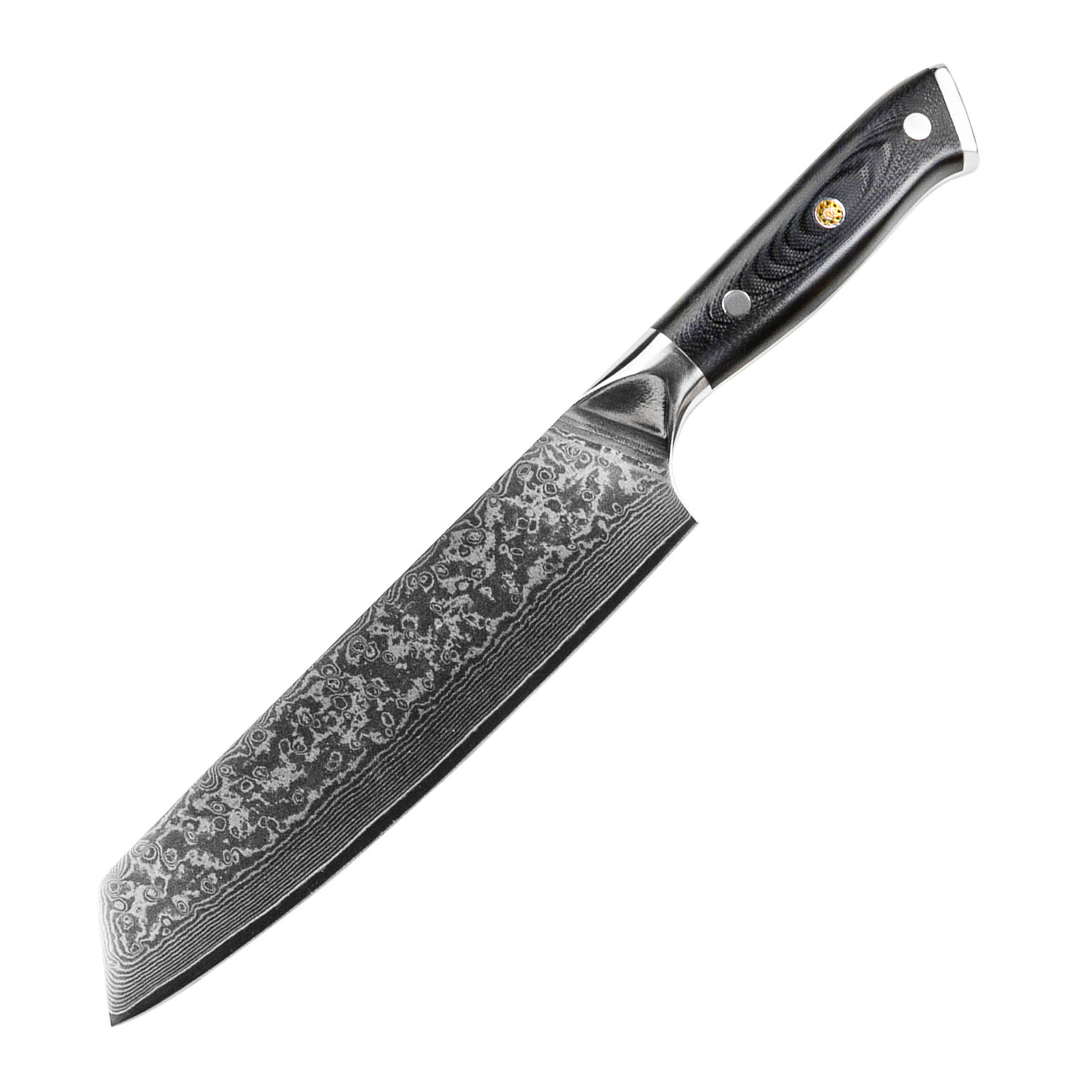 Elite 8" Damascus Cleaver Knife Black