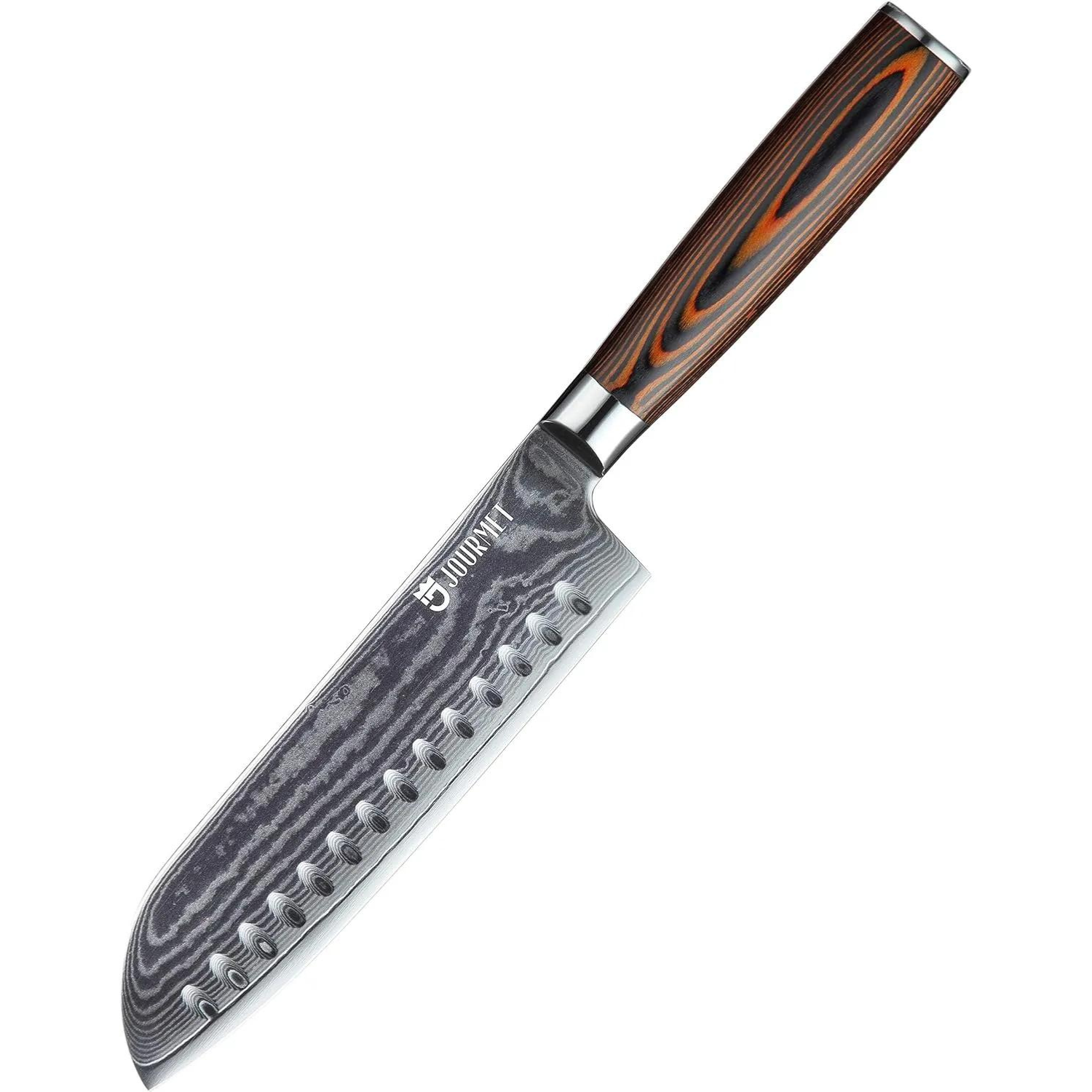 Jourmet 7" Damascus Santoku Knife
