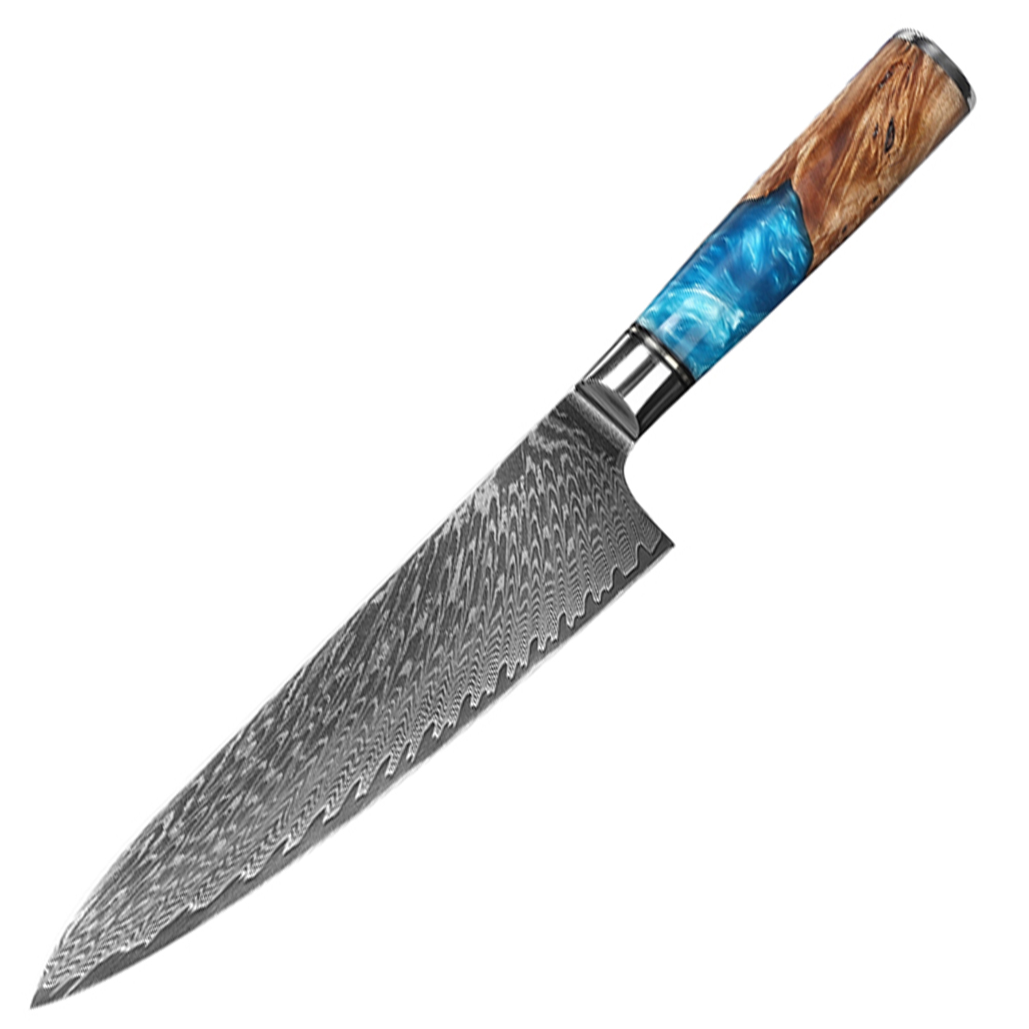 Resin 9.5" Damascus Chef Knife