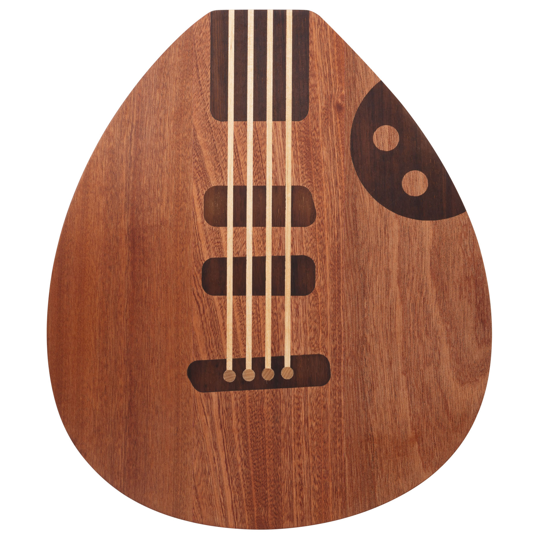 Musical Instrument Series Wooden Pipa Cutting Board