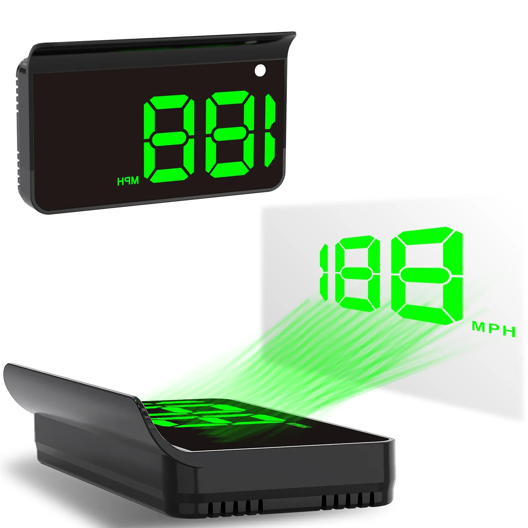GPS HUD Speedometer for Cars – Large MPH Display, Auto Brightness, USB Plug & Play