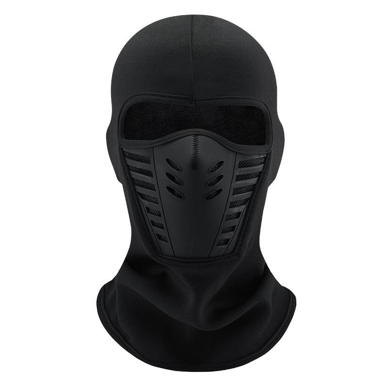 Unisex Fleece Full Face Balaclava Ski Mask - Windproof, Anti-Haze, Soft Sports & Outdoor Hat, Motorcycle Accessories for Skiing - Black - image 8
