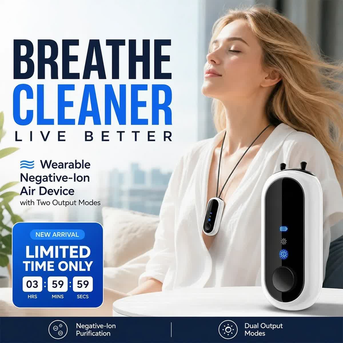 Wearable Air Purifier with Negative lon Technology - image 6