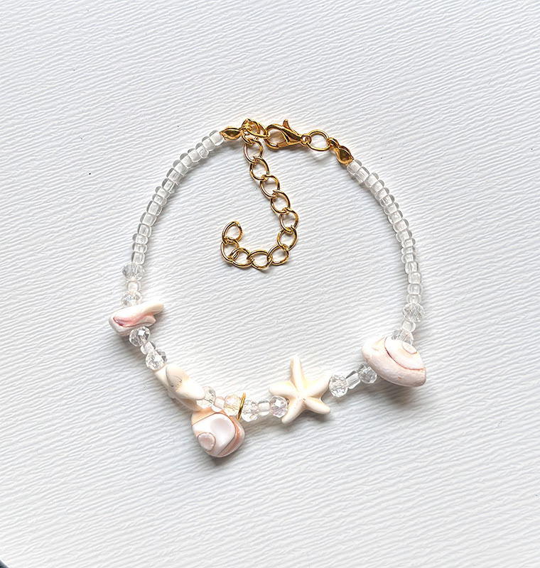 Beach Shell And Starfish Handmade Bracelet - 34 - 15-20cm - image 41