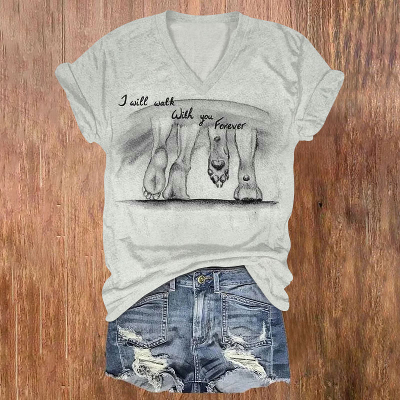 i-will-walk-with-you-forever-print-v-neck-t-shirt