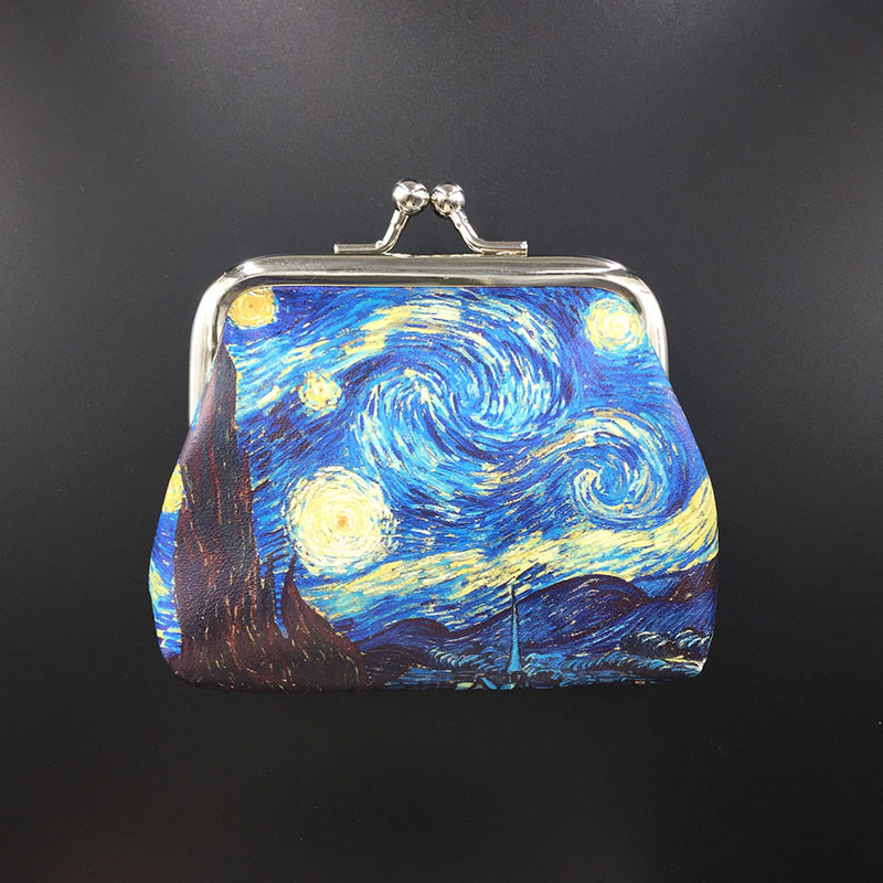 Art Vintage Oil Painting Women's Coin Purse - image 9