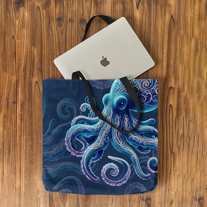 Vintage Wise Ocean Octopus Art Print Bag - image 5