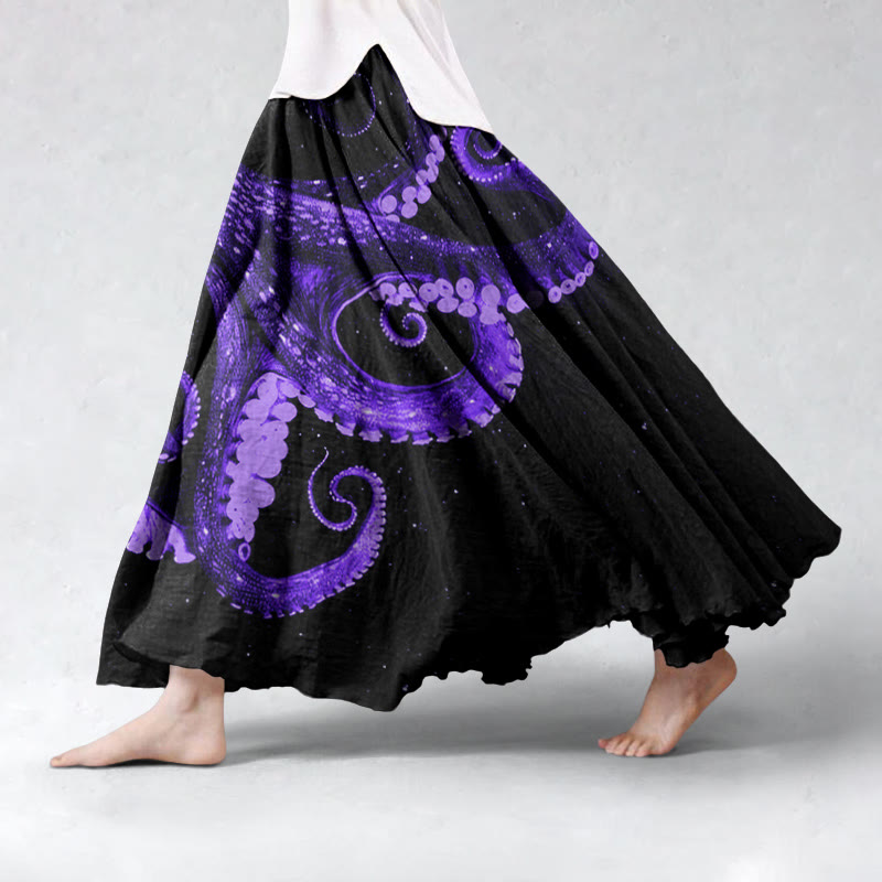 Three-dimensional Creative Octopus Skirt - Purple - 5XL - image 2