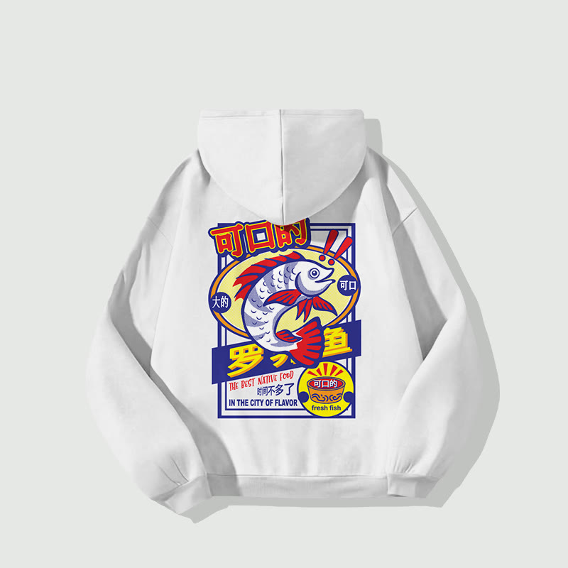 Unisex  Japanese Tasty  Print Long Sleeved Hoodie - image 2