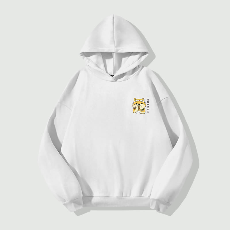 Unisex  Japanese Ramen Shiba Print Long Sleeved Hoodie - image 2